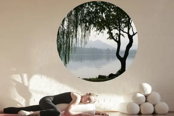 Wall sticker wall circle is very popular, after upload select square format and then choose the circle shape.