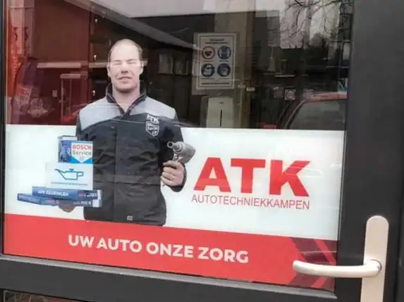 Window film suitable for shop windows.