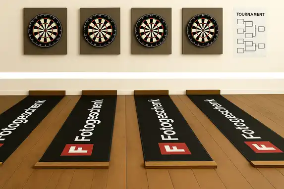 Designing and printing your own dart mat is becoming increasingly popular.