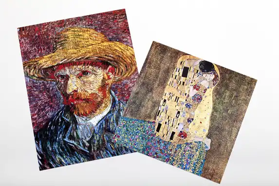 Vincent van Gogh and Gustav Klimt excel at Photogift.eu fine art.