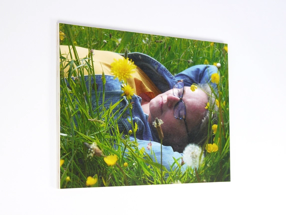 Photo on plywood.