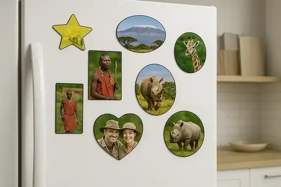 Fridge sticker, for example as a nice reminder of your safari trip to Kenya!