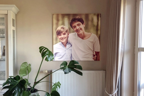 Photo on canvas, also very suitable for the kitchen.