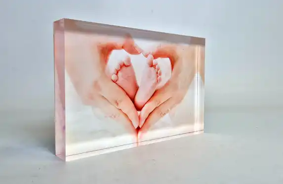 The unique Photo Gift acrylic block photo is a beautiful photo gift for special occasions such as a birth or birthday!