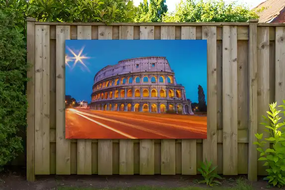 Photo on plexiglass for outdoor use