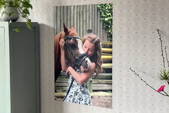 Poster handy and fun for the nursery, with simple adhesive strips.