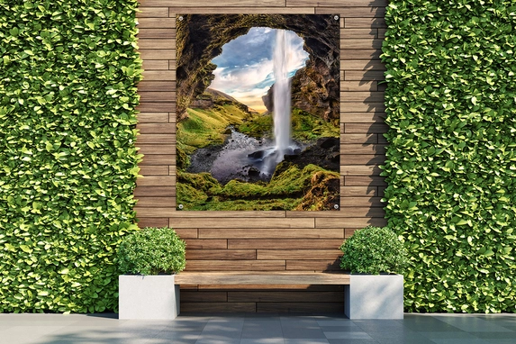 With rings in the corners, tight mounting of the garden cloths is also possible.