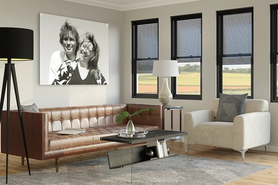 Aluminum photo is beautiful for the living room