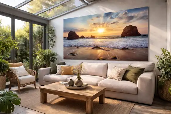 Large format photo on aluminum with gloss coating